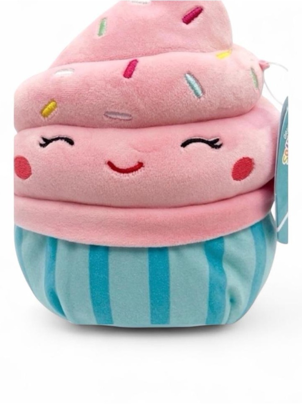 Squishmallows Pink & Teal Cupcake Plush "Diedre"